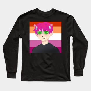 Saiki Lesbian Pride Long Sleeve T-Shirt